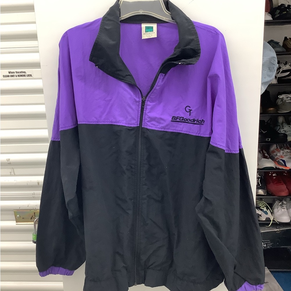 Purple and Black Windbreaker Jacket